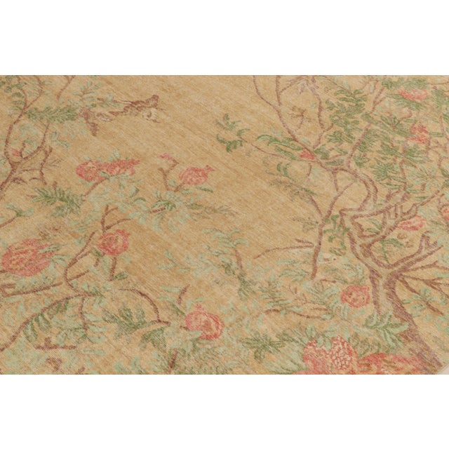 Rug & Kilim Rug & Kilim’s Oversized Arbor Rug in Gold and Coral, 12x15 For Sale - Image 4 of 7