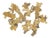 Curtis Jere Molten Brass Flakes Wall Sculpture For Sale