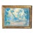 19th Century French Impressionist Oil Pastel Study of a Garden in Giltwood Frame For Sale