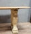 Wood Stone Table the Base Decorated with Winged Lion Protomes, the Top Made of Whitewashed Wood For Sale - Image 7 of 8