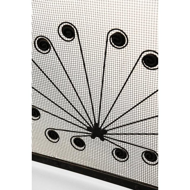 Metal Fire Screen in Metal by Gunnar Ander, 1960s For Sale - Image 7 of 8