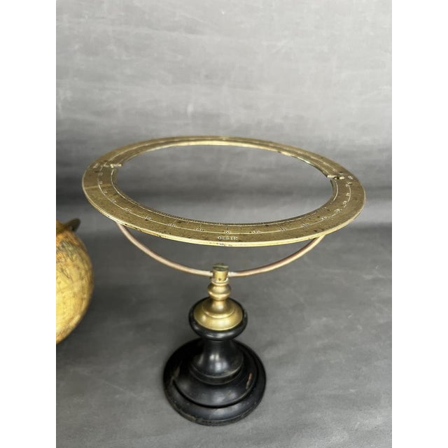 Globe by Faustino Paluzie, Barcelona, Spain, 19th Century For Sale - Image 4 of 12