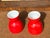 Mid 20th Century Mid Century Red Egg Cups- a Pair For Sale - Image 5 of 6