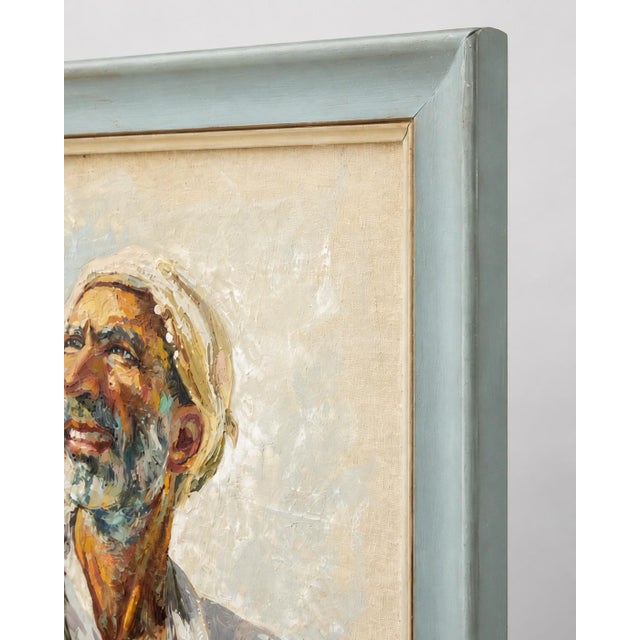 1954 A. Shitzas Mid-Century Earth Oil Portrait Painting - 1 Pc For Sale - Image 15 of 18