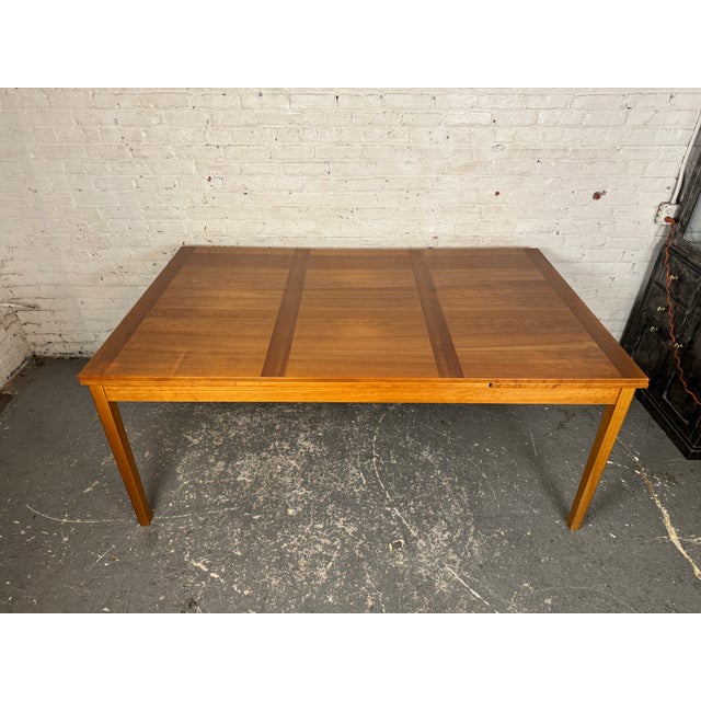 Wood Vintage Danish Modern Extendable Teak Dining Table by Ansager Møbler For Sale - Image 7 of 16