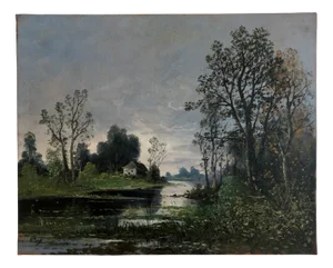 Giuseppe Zago, the Little Gray House, 1890s, Oil on Canvas