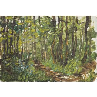 Julio Teixeira Bastos, Landscape, Oil on Cardboard For Sale