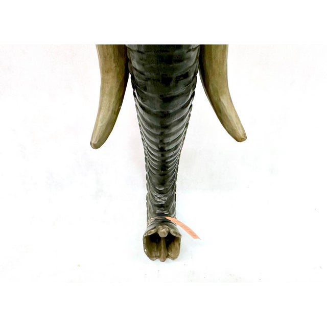 Balinese Artist, Carved Elephant Head, 1970s, Wood For Sale - Image 12 of 14