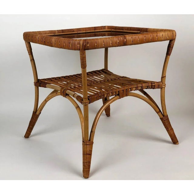 Mid-Century Italian Bamboo Garden Coffee Table & Chairs, 1960s, Set of 3 For Sale - Image 4 of 18