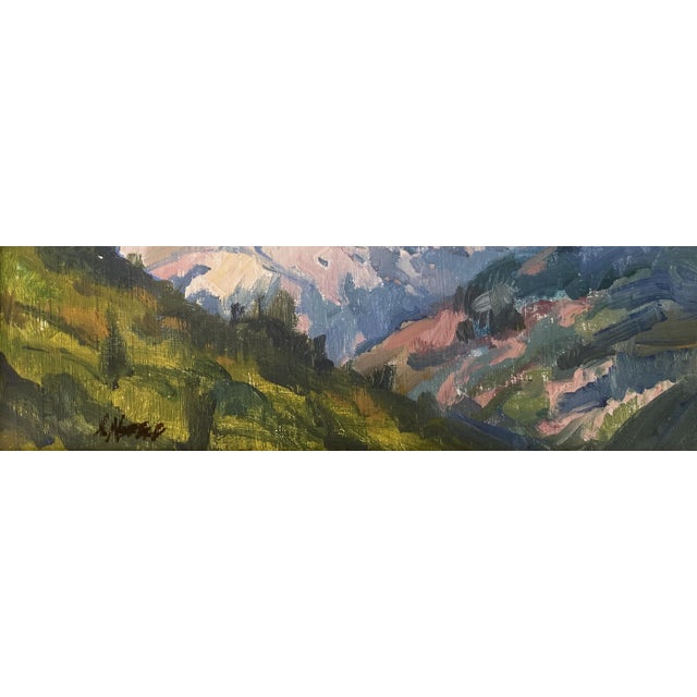 Sky Blue "The Storm Has Arrived" ~Original Oil Painting. Lorie Batson. Captures the Intense Scene and Feel as the Storm Arrives. For Sale - Image 8 of 10