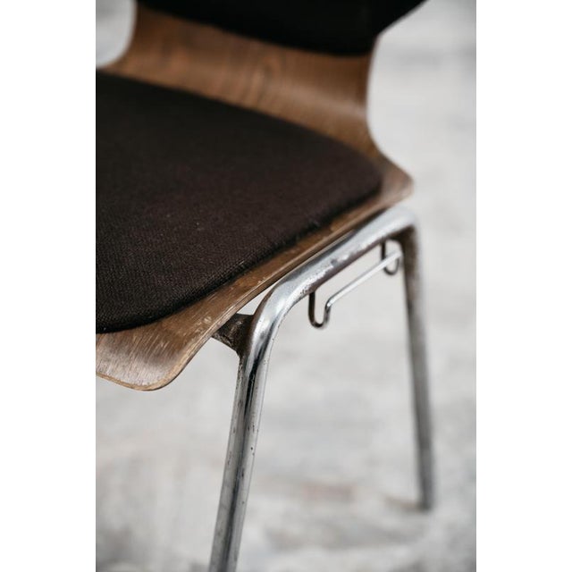 Wood Office Chairs by Carlo Ratti, 1970s, Set of 6 For Sale - Image 7 of 17
