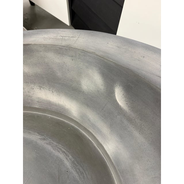 Attributed to Vladimir Kagan for Ralph Pucci Ltd Edition Grey Foundry Chairs and Ottoman For Sale - Image 11 of 15