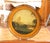 Late 19th Century 19th Century French Hand-Painted Round Tole Tray With Romantic Landscape Scene For Sale - Image 5 of 7