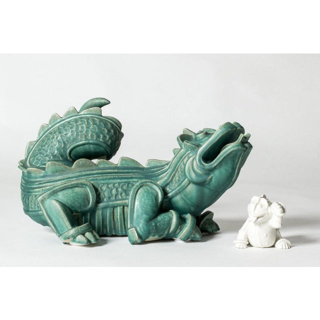 Dragon Sculpture by Wilhelm Kåge For Sale - Image 11 of 14