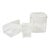 Vintage MCM Lucite Vanity Set of Three-Tissue Box Cover Toothbrush Holder and Napkin Holder For Sale