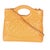 Chanel Orange Shiny Crumpled Quilted Calfskin Mini 31 Shopping Bag For Sale - Image 4 of 9