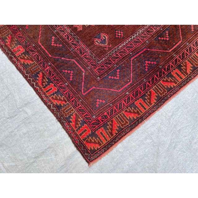 Antique Herati Hand-Knotted Wool Rug - 8'7" X 4'0" For Sale - Image 10 of 14