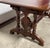 Late 19th Century Antique Renaissance Revival Carved Walnut Library Table / Writing Desk — Leather Top For Sale - Image 5 of 8