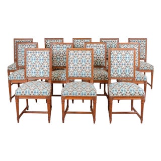 Mid 20th Century Suite of twelve Louis XVI style chairs For Sale