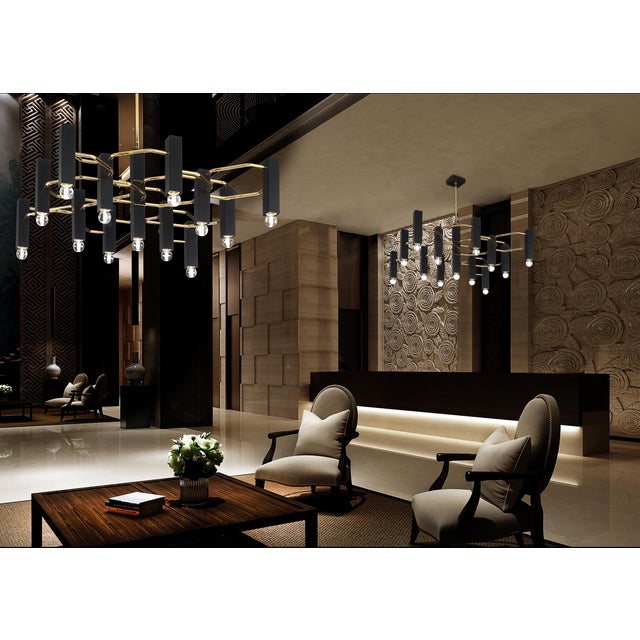 Italian 21st Century Cubic Flush Mount by Fabio LTD For Sale - Image 3 of 4