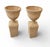 Elevate your interior or sunroom with this commanding pair of monumental urns on matching plinths. Masterfully crafted...