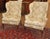 Traditional 1980s Pair of Kittinger Colonial Williamsburg Scalamandre Fabric Fire Side Wing Chairs For Sale - Image 3 of 15