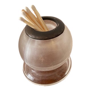 Vintage Glass Match-Striker For Sale