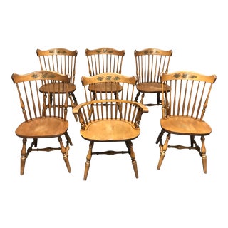 1970s Hitchcock Dining Chairs - Set of 6 For Sale