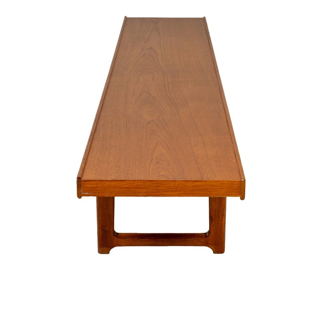 Vintage Torbjørn Afdal Krobo Extra Long Teak Bench by Bruksbo Norway, Scandinavian Modern For Sale - Image 15 of 18