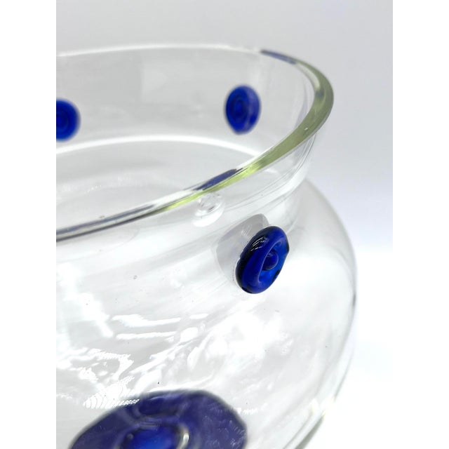 Blue Kantharos Centerpiece with Blue Studs by Borek Sipek for Ajeto, 1990s For Sale - Image 8 of 13