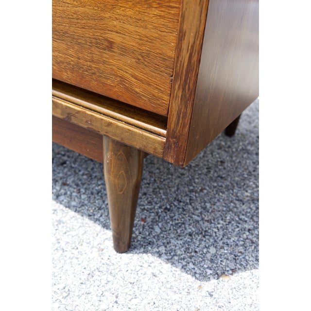 Mid Century Modern Walnut Writing Desk For Sale - Image 10 of 10