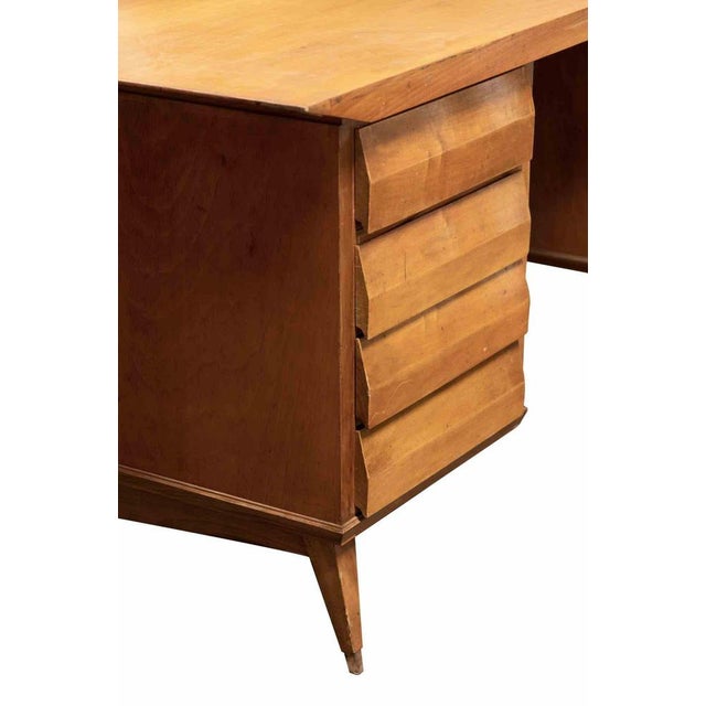 Mid-Century Wood Desk by Melchiorre Bega, Italy, 1950s For Sale - Image 4 of 6