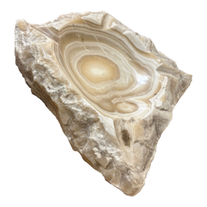 Gorgeous Vintage Milky Onyx Ashtray or CatchAll