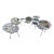 Vintage Salterini Radar Wrought Iron Set, 4 Pieces, Attributed For Sale