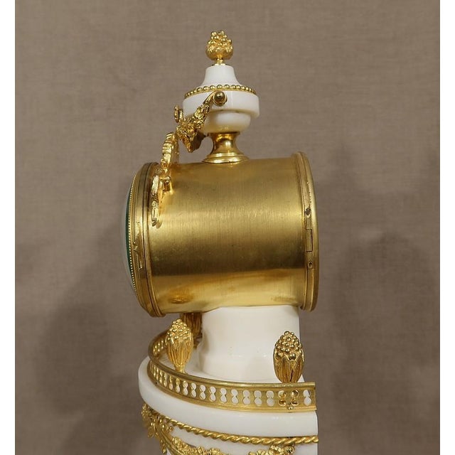 Louis XVI Style Marble and Gilded Bronze Pendulum from Maison Planchon, 19th Century For Sale - Image 13 of 18