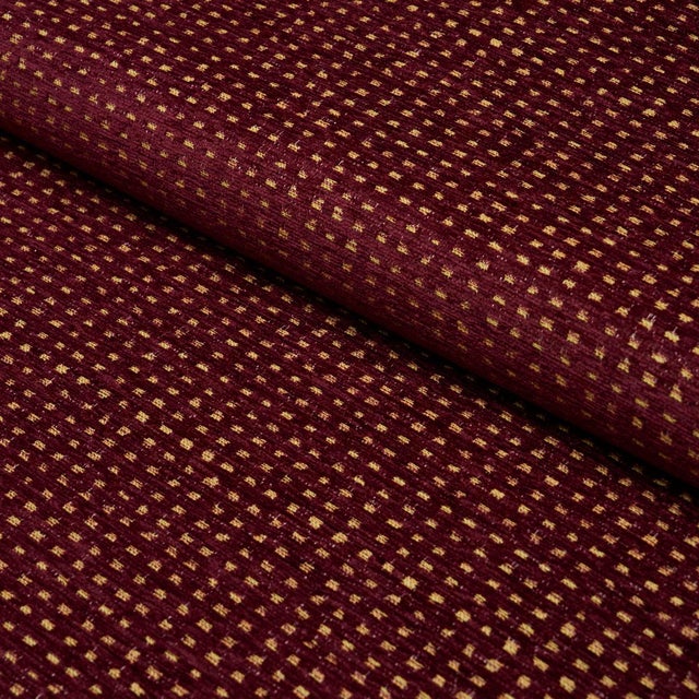 Schumacher Sample - Schumacher Jasper Performance Chenille Fabric In Aubergine For Sale - Image 4 of 4