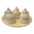 Late 20th Century Mottahedeh Pots De Crème With Platter For Sale