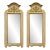 French Neoclassical Style Wood Mirrors, 1960s American Made-A Pair For Sale