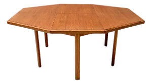 Mid-Century French Modern Pine Extendable Dining Table, 1970s