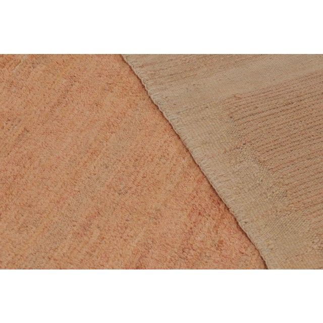 Rug & Kilim’s Contemporary Rug in Beige and Rust Tones For Sale - Image 9 of 10