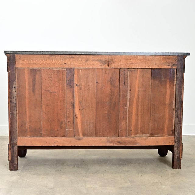 French 19th Century Mahogany Empire Enfilade with Marble Top For Sale - Image 12 of 13