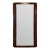 Jonathan Charles Modern Burl Mahogany Jacques Full Length Storage Mirror For Sale