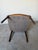 Vintage French Louis XVI Style Carved Wood & Brown Leather Armchair For Sale - Image 12 of 12