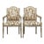 Vintage Regency Cut Velvet Bergere Chairs - a Pair For Sale
