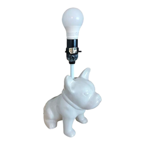 2015 Baby Bulldog Frenchie Dog Lover Lamp Spotlight Decor White Pet Works