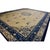 1920s 1920s Beige Field Vase Classic Greek Key Antique Chinese Peking Knotted Wool Rug For Sale - Image 5 of 10