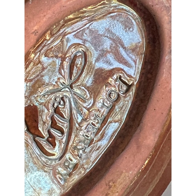 1990s Brown Pottery Pudding Mould For Sale - Image 5 of 5