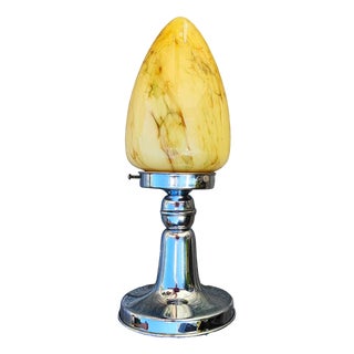 Art Deco Nickel-Plated Brass Ceiling Lamp, 1920s For Sale