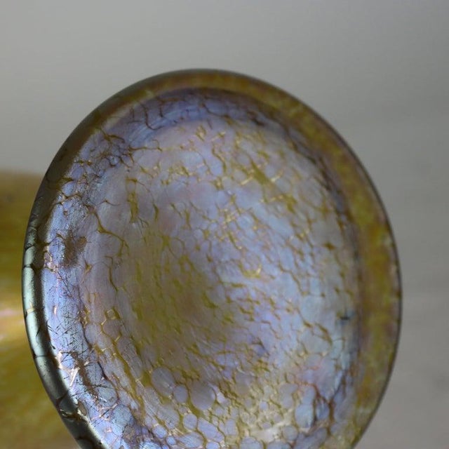 Loetz Antique Loetz Art Glass Oil Spot Vase C1930 For Sale - Image 4 of 6