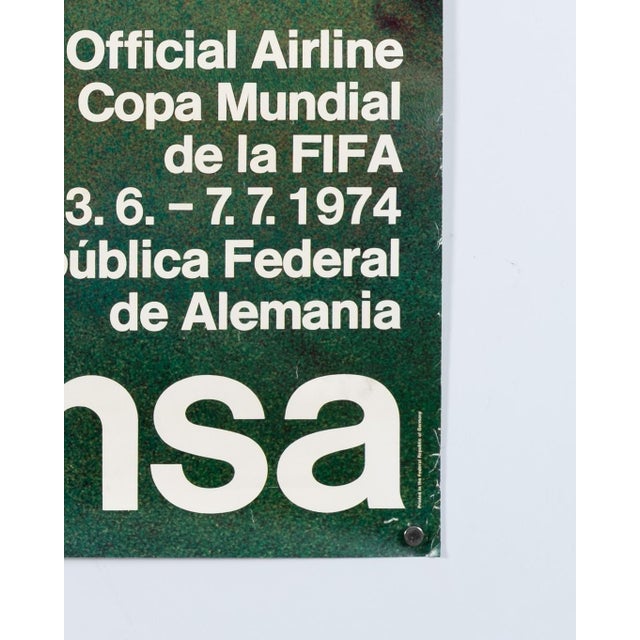 1970s Lufthansa Fifa World Cup Poster, 1974 For Sale - Image 5 of 9